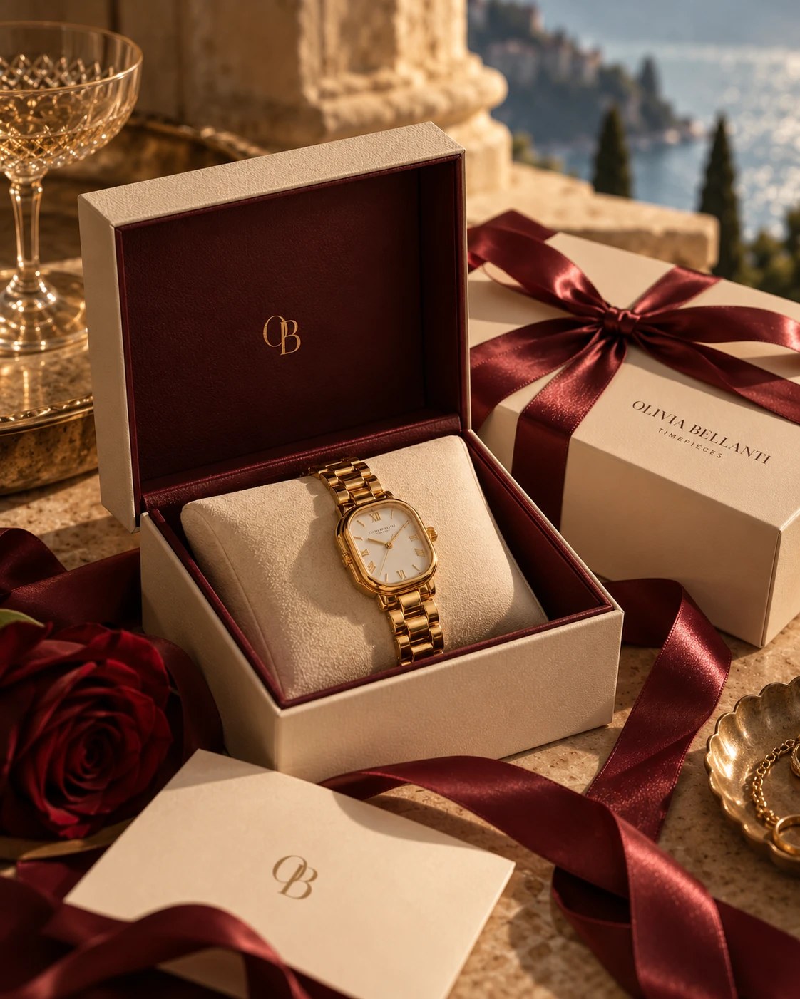 Reloj Olivia Bellanti en su caja de regalo
